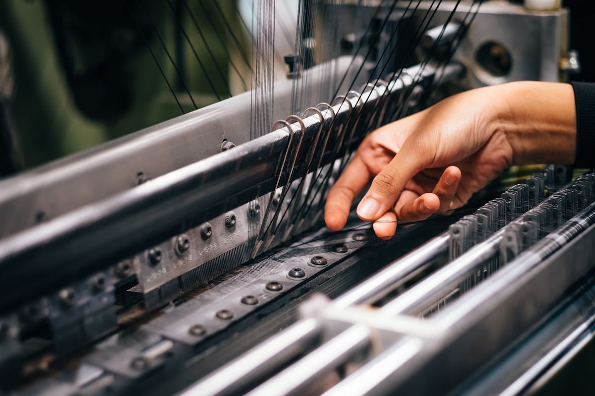 Knitting machine detail
