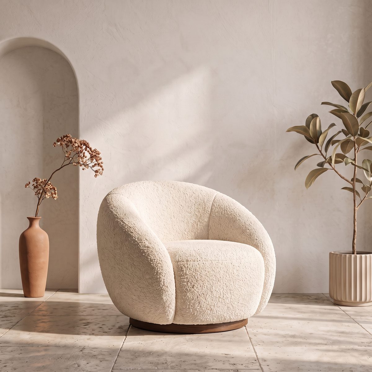 Pod Chair in a sunlit corner